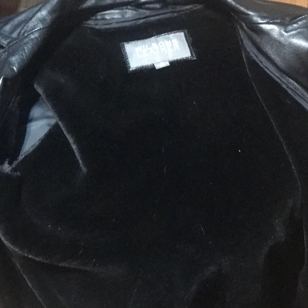 🚨B2G1 WILSON LEATHER Black Lined Leather Coat Jacket - Picture 13 of 15